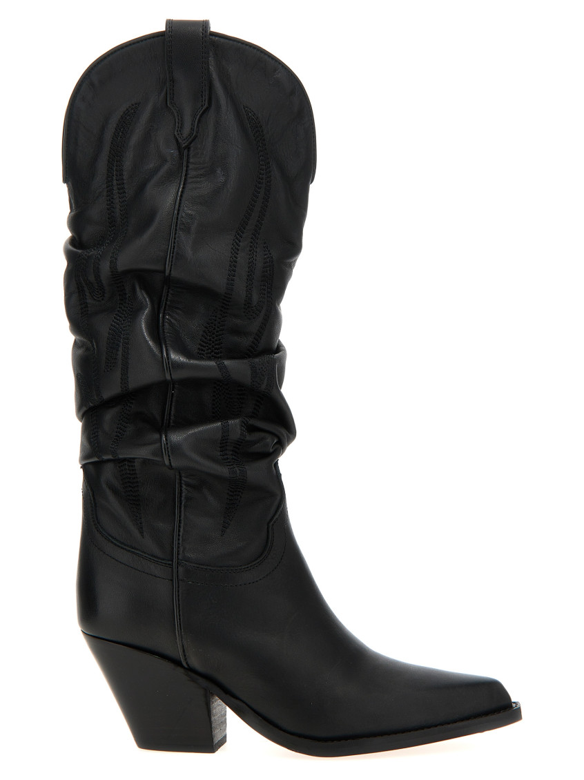 Sonora Black Ruidoso Slouchy Boots In Black