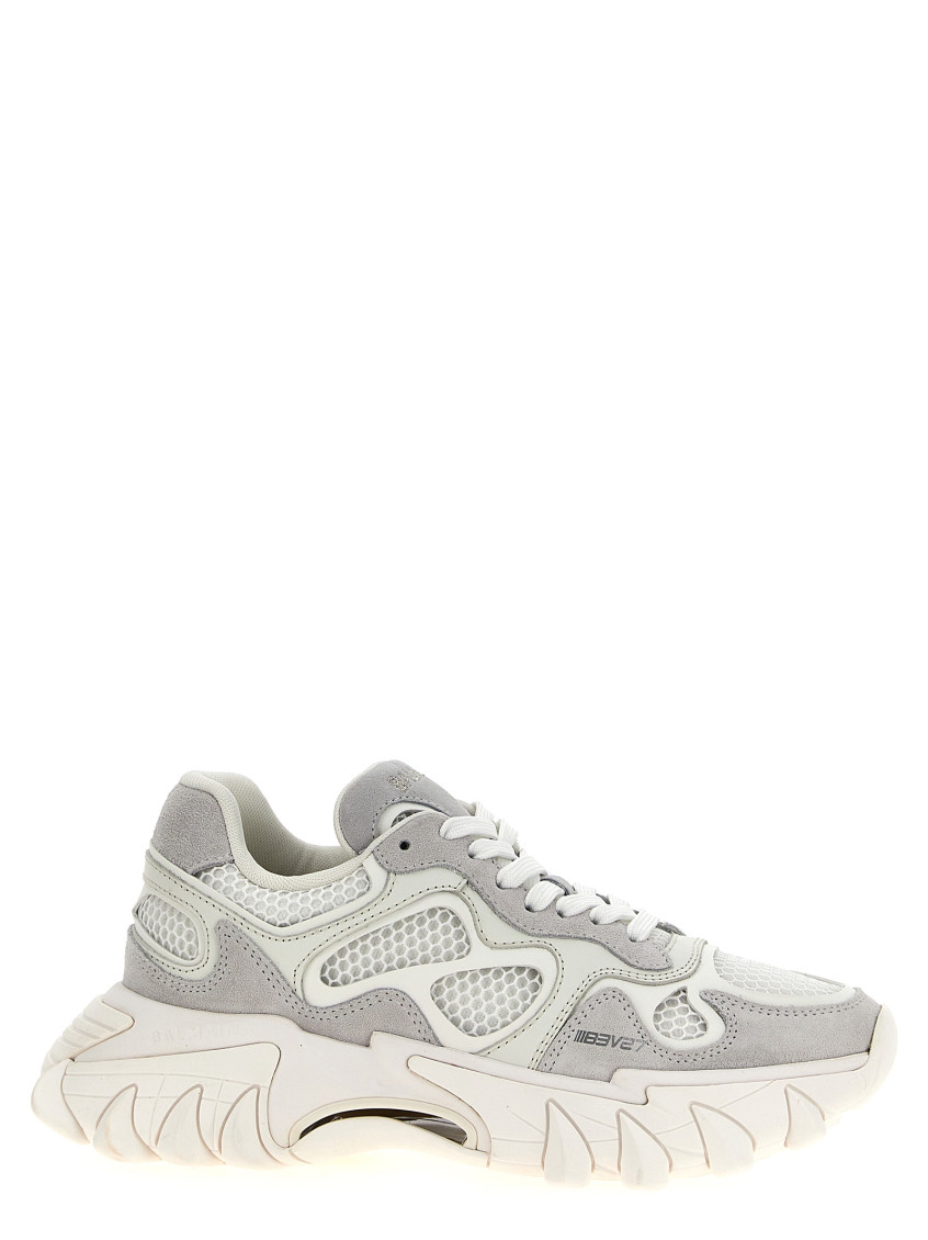 BALMAIN WHITE B-EAST SNEAKERS
