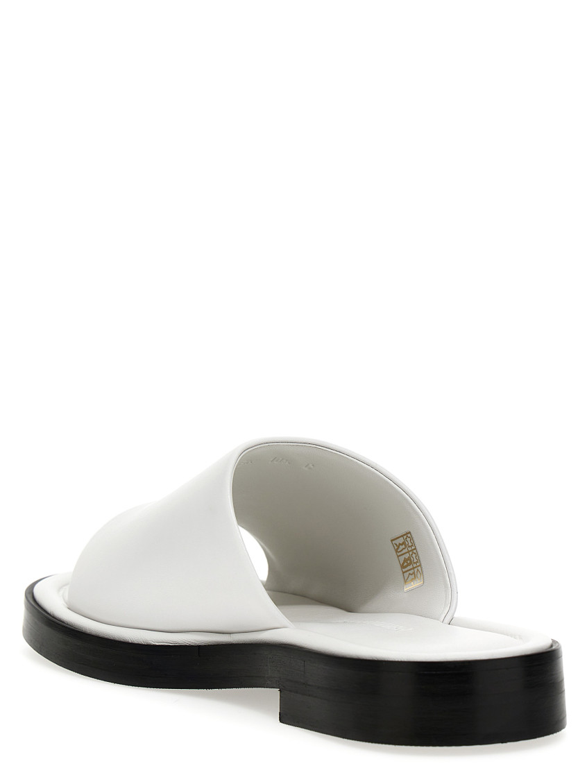FERRAGAMO 'Giunone’ sandals White 0761843 FERRAGAMO Giunone leather slides | NET-A-PORTER