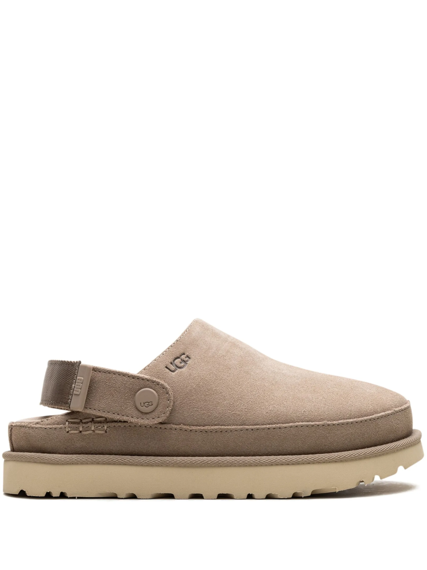Shop Ugg Brown Logo Slides