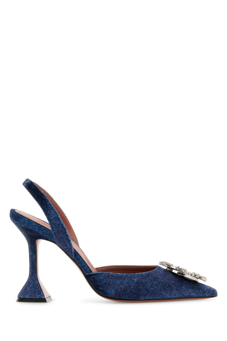 Amina Muaddi Velvet Slingback Beg