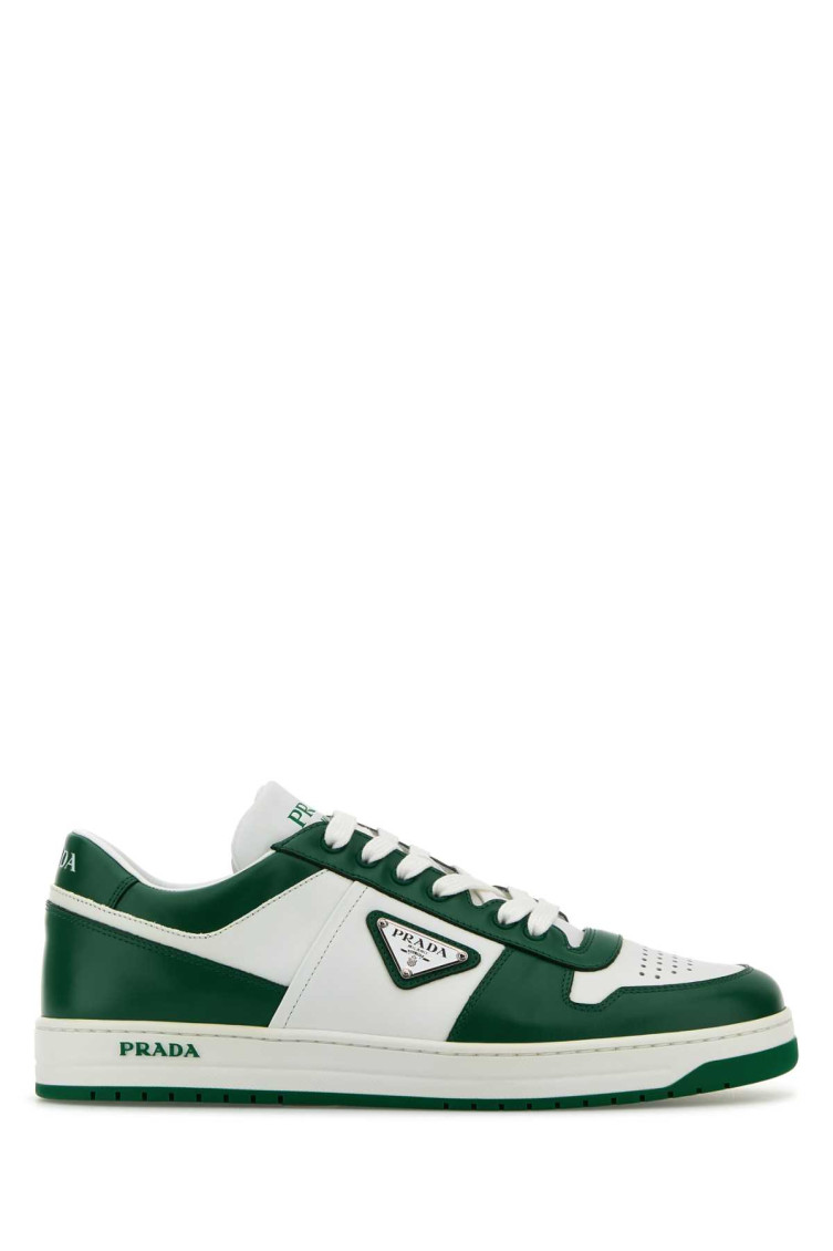Prada Downtown Leather Sneakers