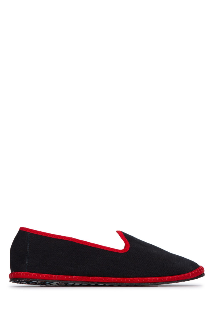 Vibi Venezia Black Slip On Loafers In Black