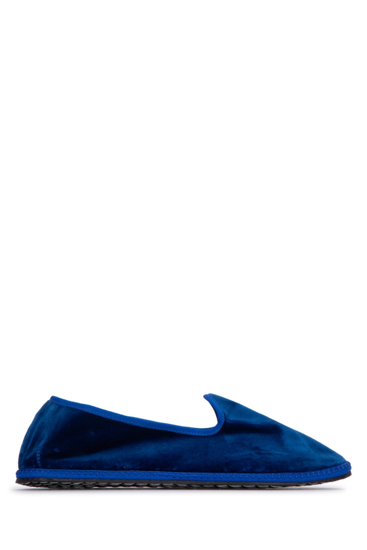 Shop Vibi Venezia Blue Slip On Loafers