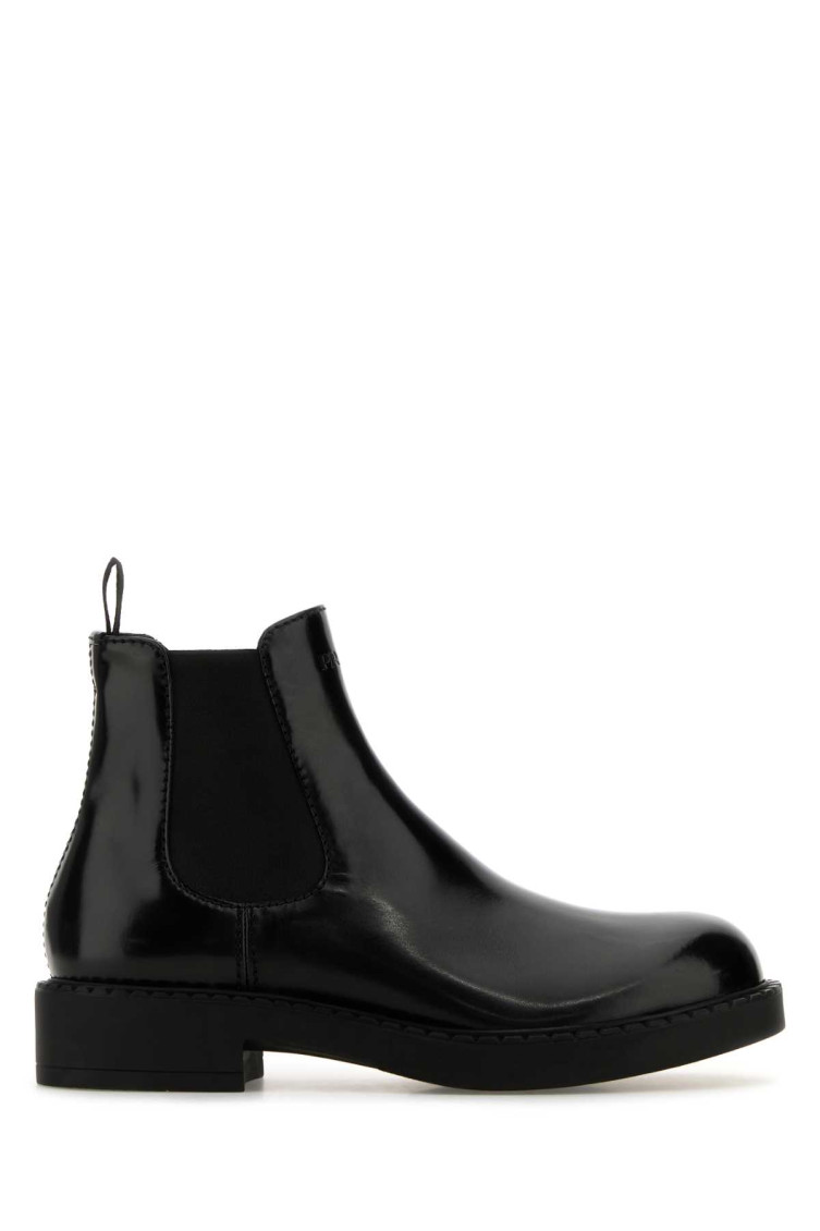 Prada Black Slip On Boots