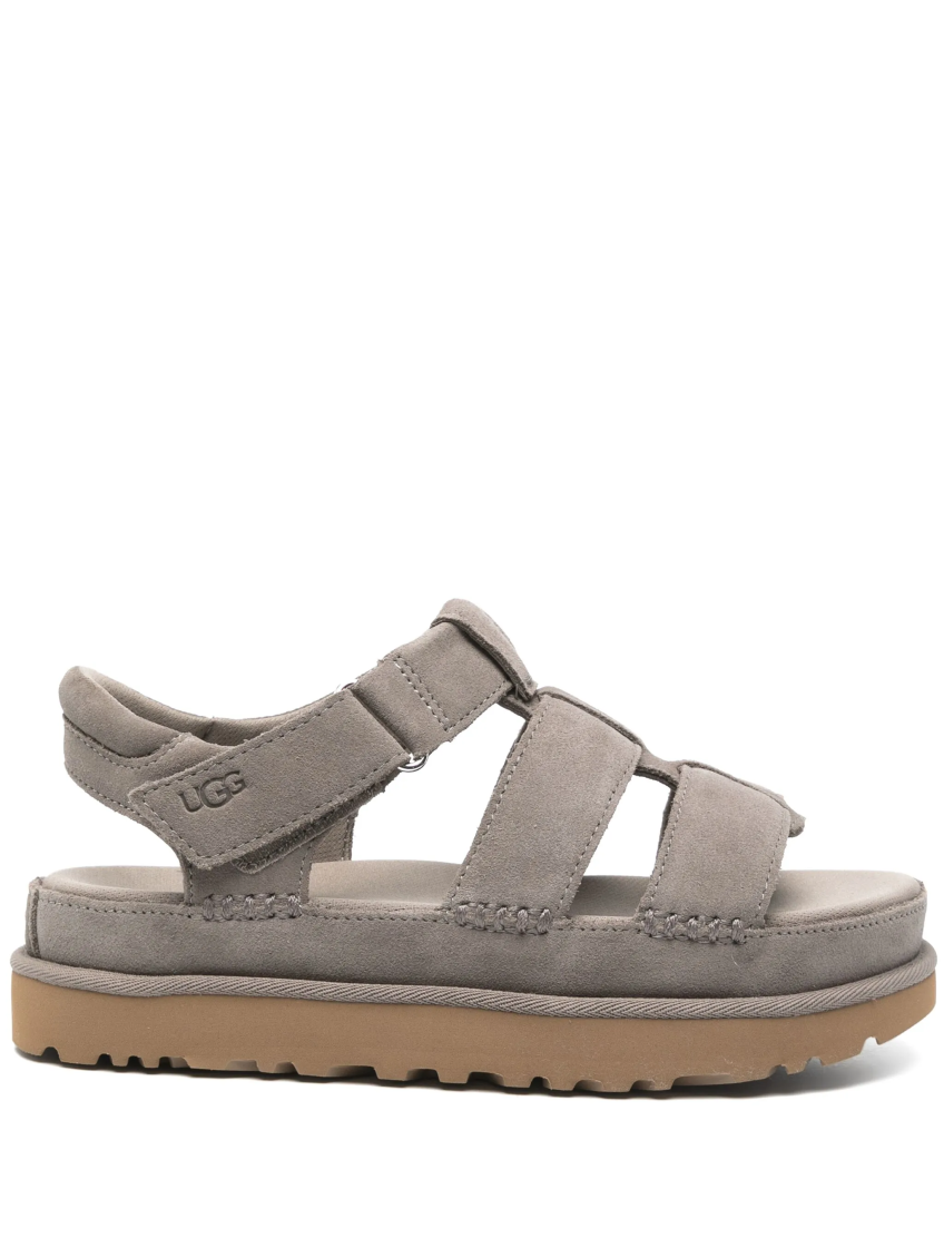 Ugg Goldenstar Strap Sandals In Smoke Plume In Multi