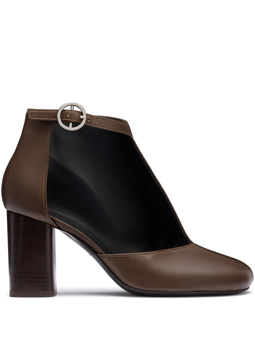 Lemaire Cut-out Block Heel Ankle Boots