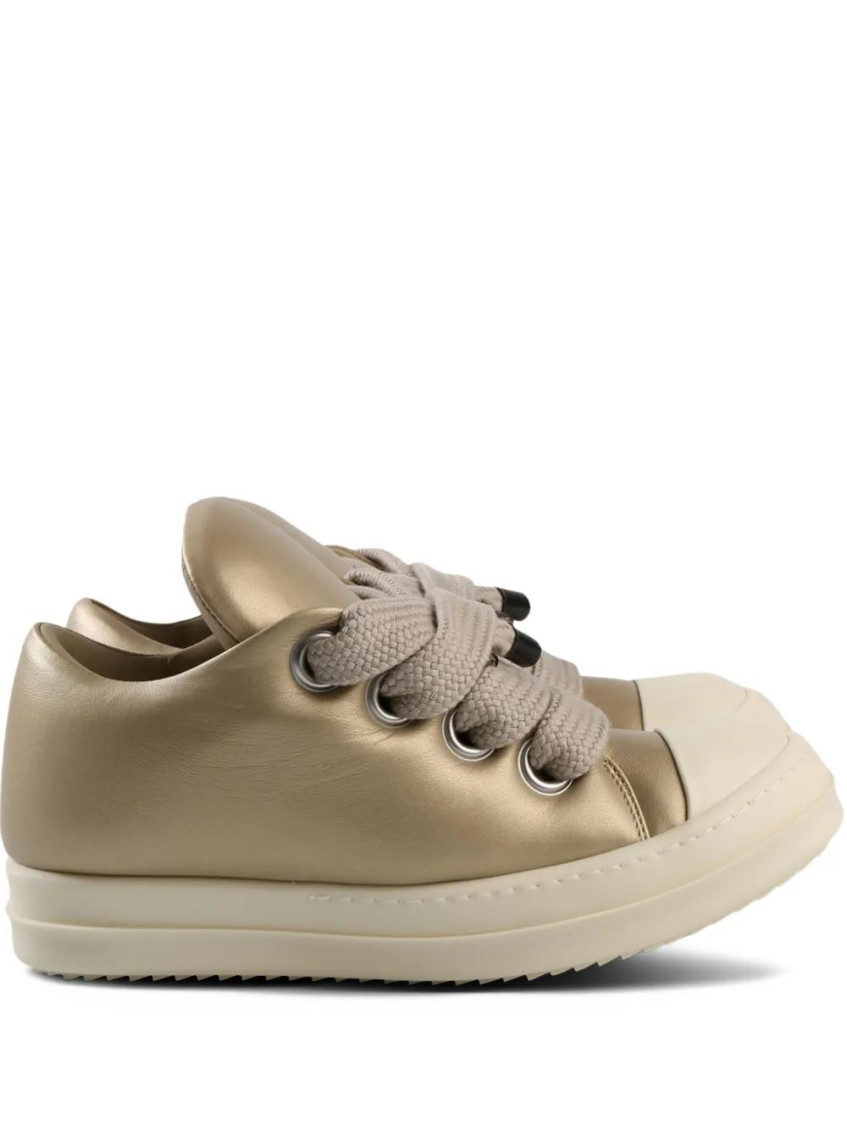 Rick Owens Puffer Low-top Sneakers With Jumbo Laces