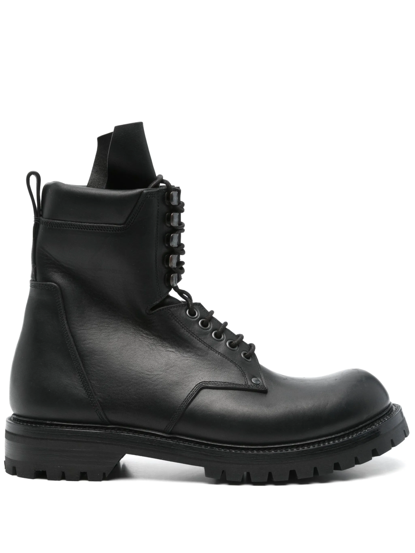 Rick Owens Army Leather Chunky Sole Low Boot
