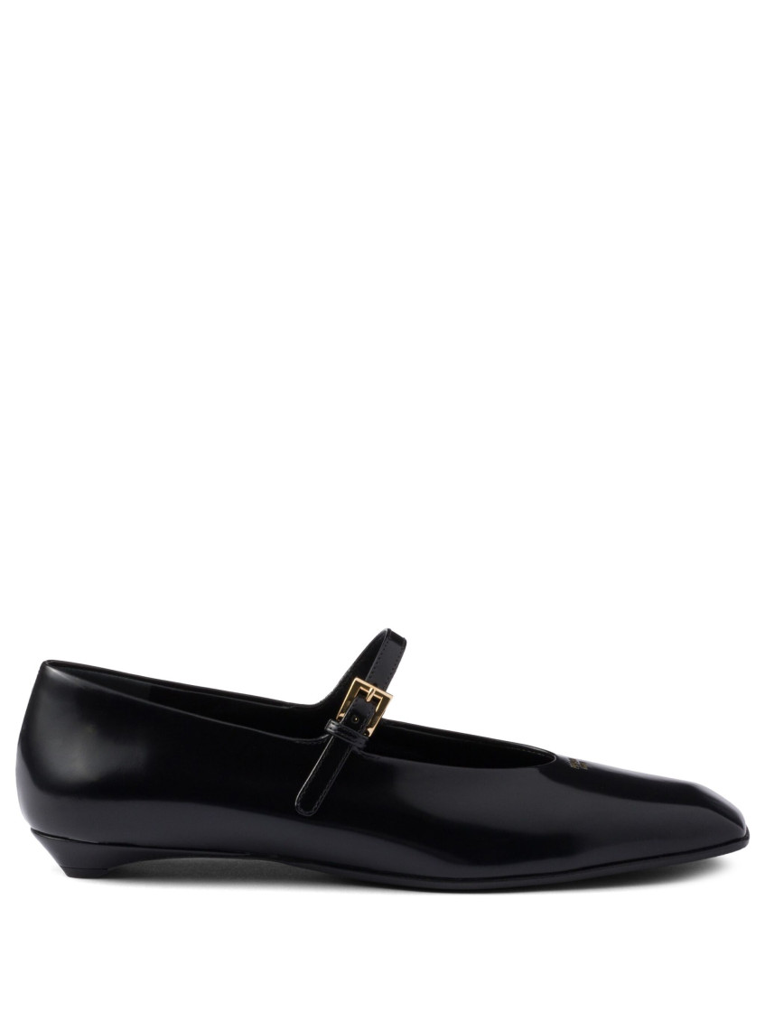 Prada Mary-jane Leather Ballet Flats
