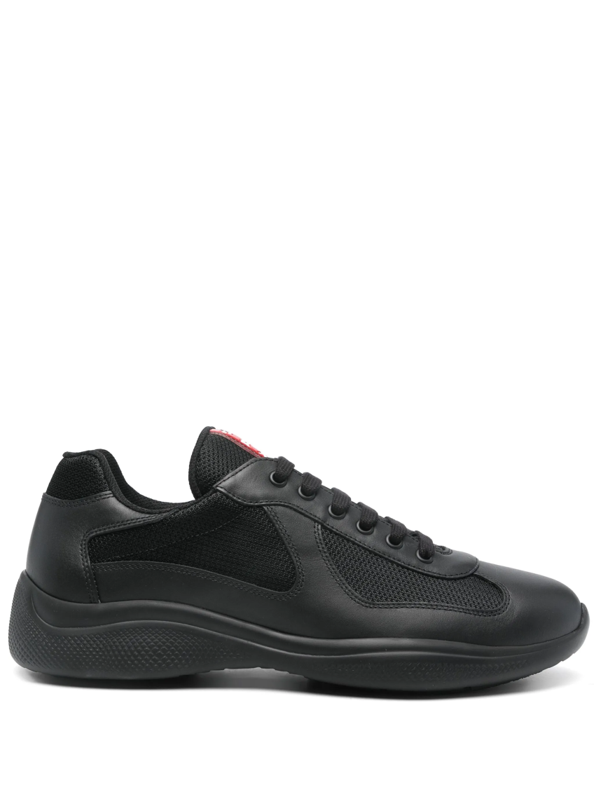 Prada Fabric And Leather America S Cup Sneakers