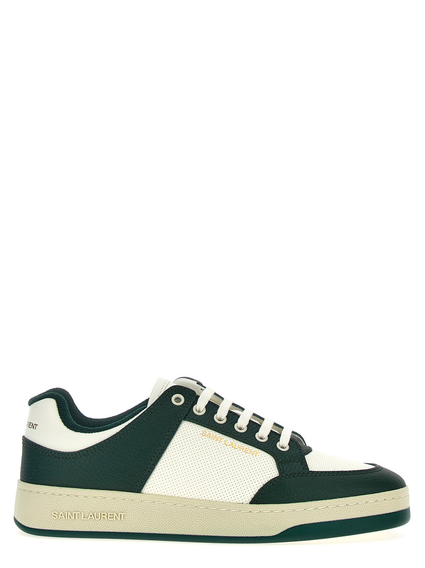 Saint Laurent Multicolor Snekers In Green