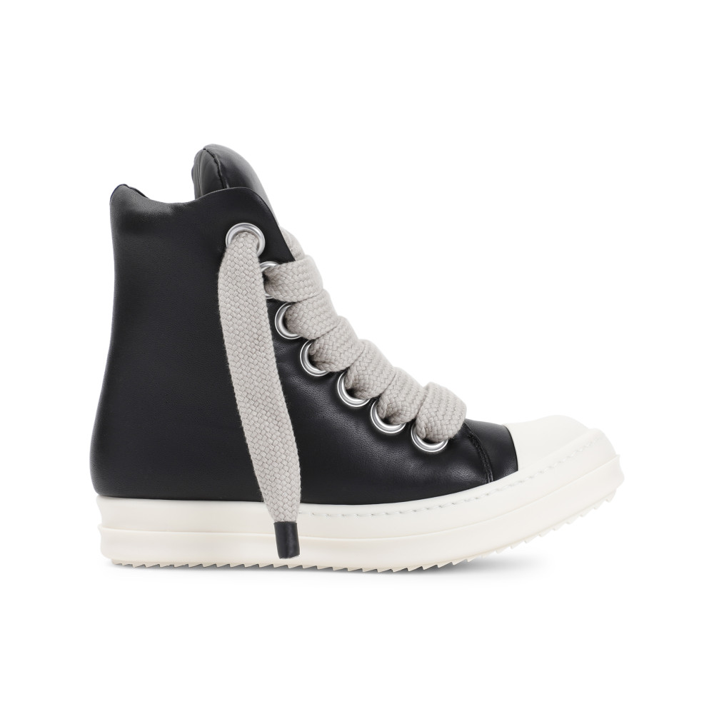 Rick Owens Leather Sneakers In Black