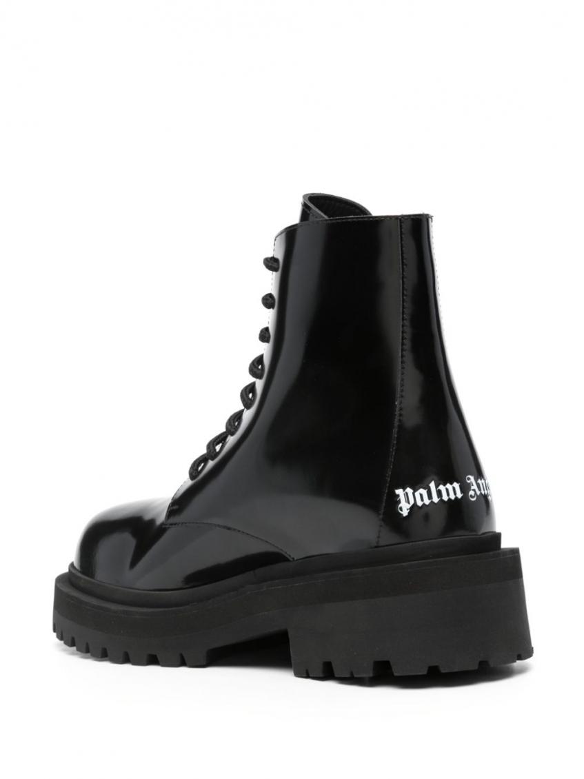 ロングブーツ PALM ANGELS Black Leather Ankle Boots Palm Angels Black Leather Ankle Boots | italist