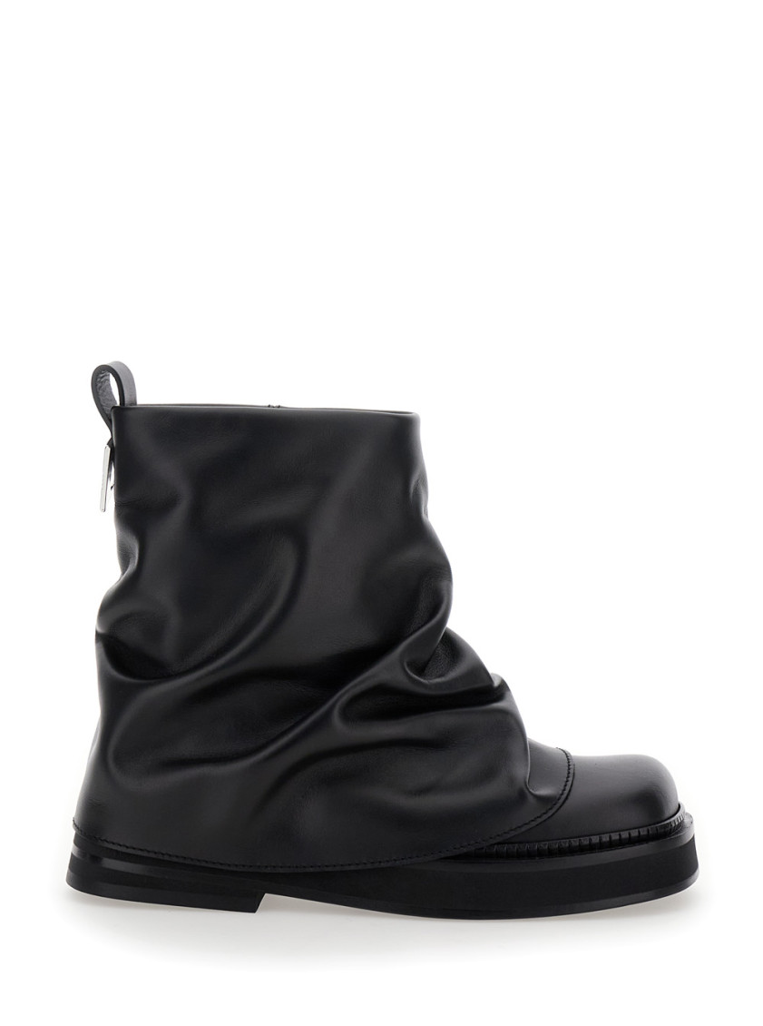 Shop Attico Black Ankle Boots