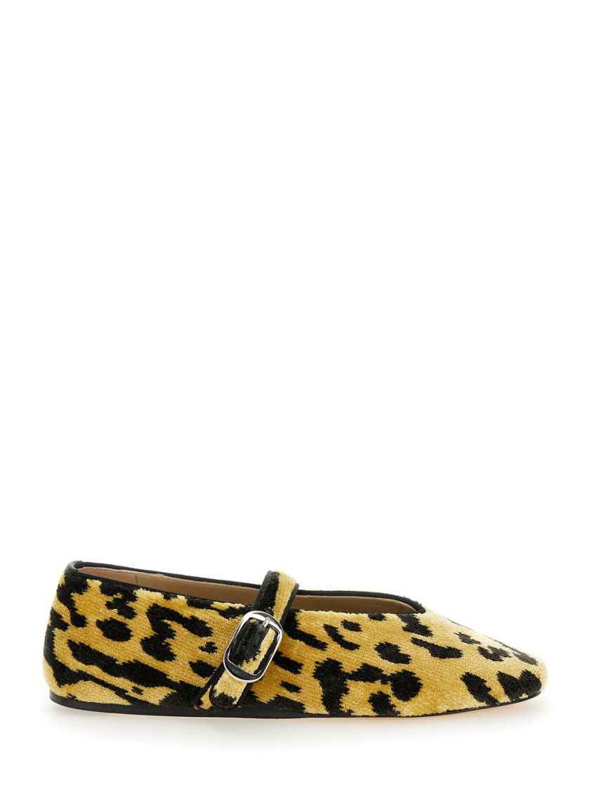 Shop Le Monde Beryl Leopard Print Stella Ballet Flats