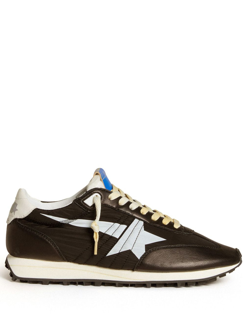 Golden Goose Contrast Stitching Marathon Running Sneakers In Black