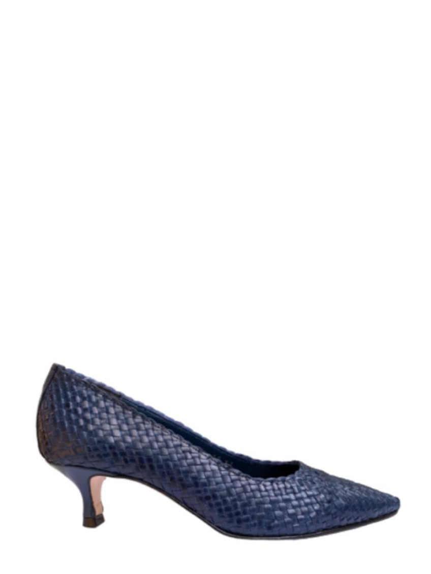 La Rose Navy Blue Pointed Toe Pumps