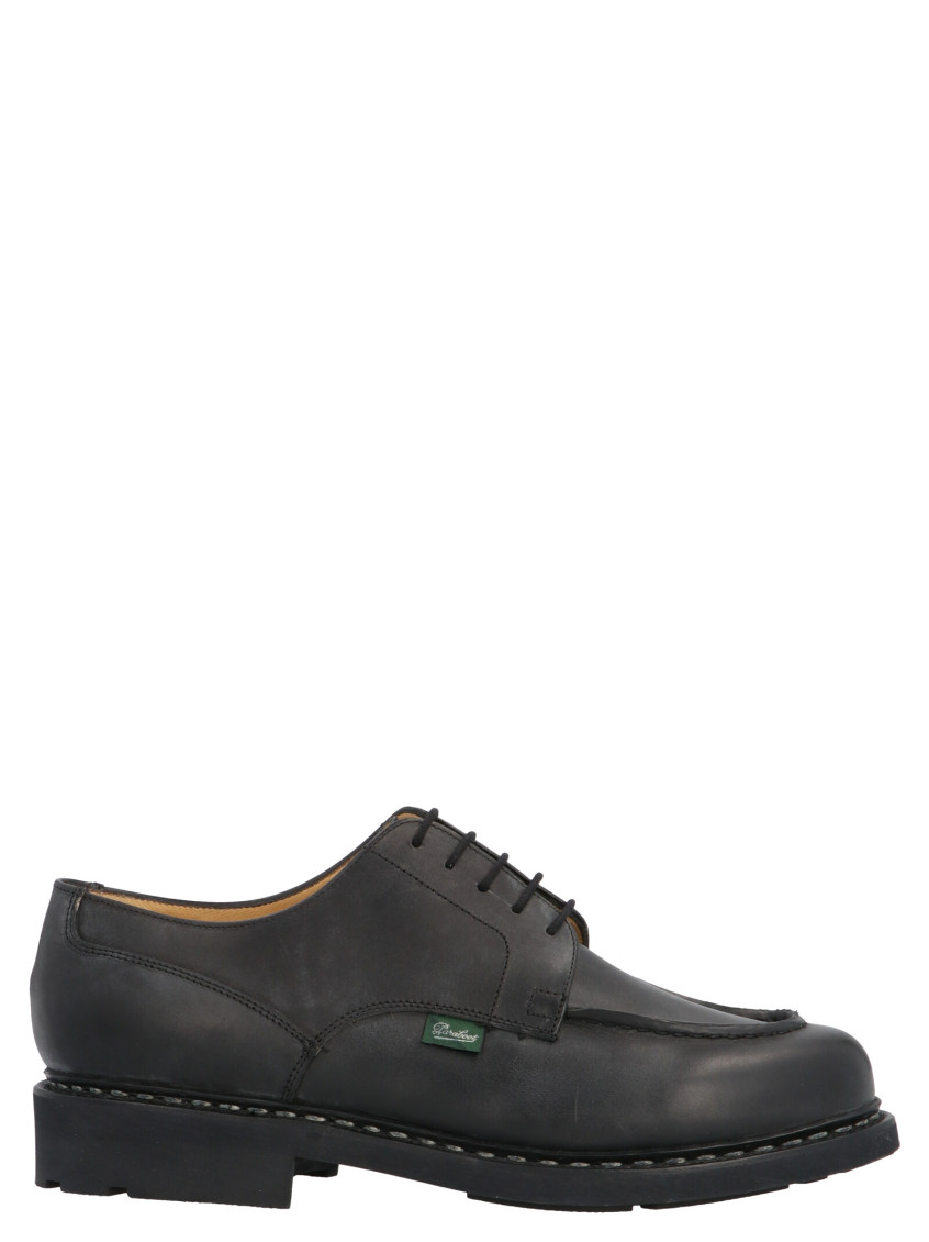 Paraboot Chambord Leather Derby Shoes In Black