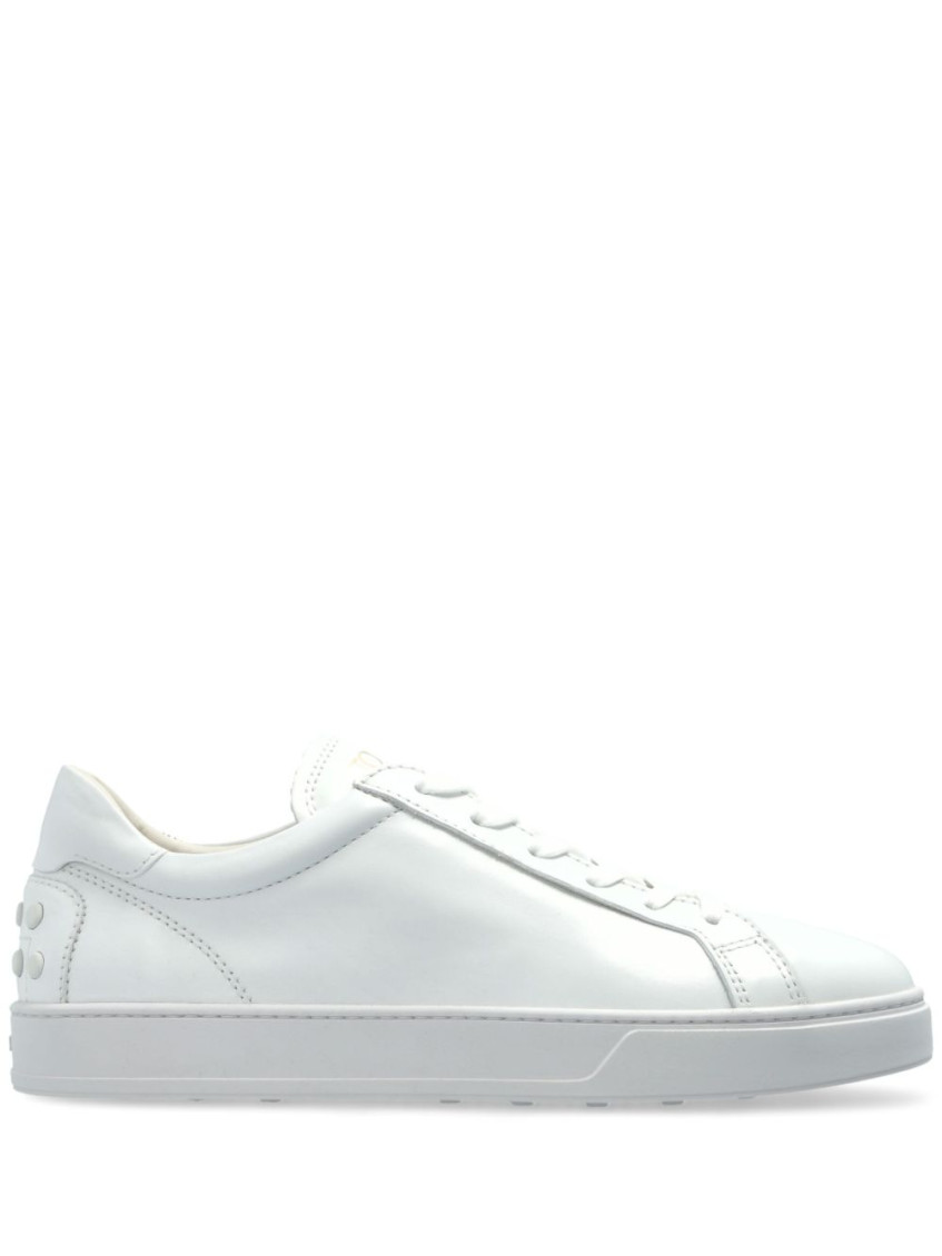 Tod's Elegant Leather Sneakers In White