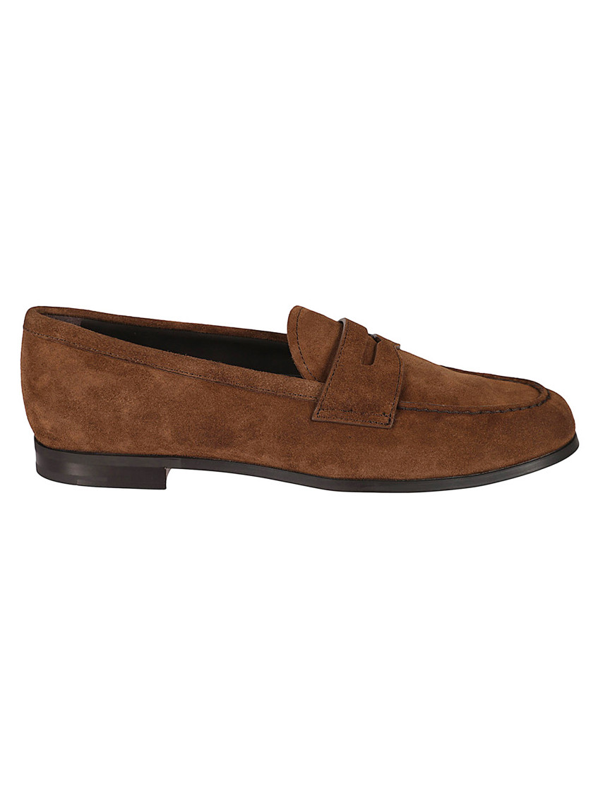 Church's Brown Suede Natalie Moccasin With Leather In Brown