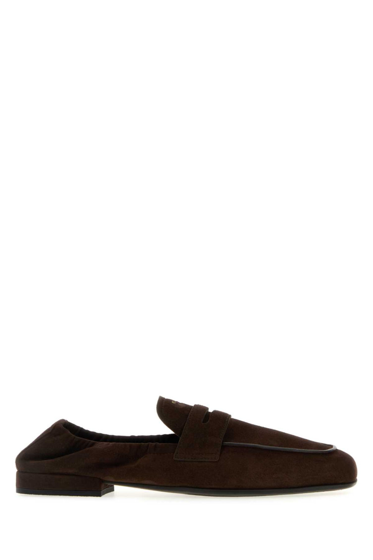 Prada Suede Loafers For Casual Occasions In Brown