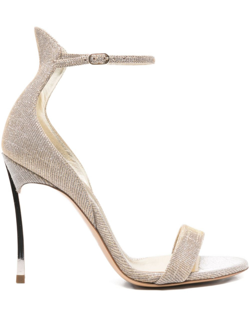 Casadei 120mm Cappa Blade Stratosphere Sandals In Gray