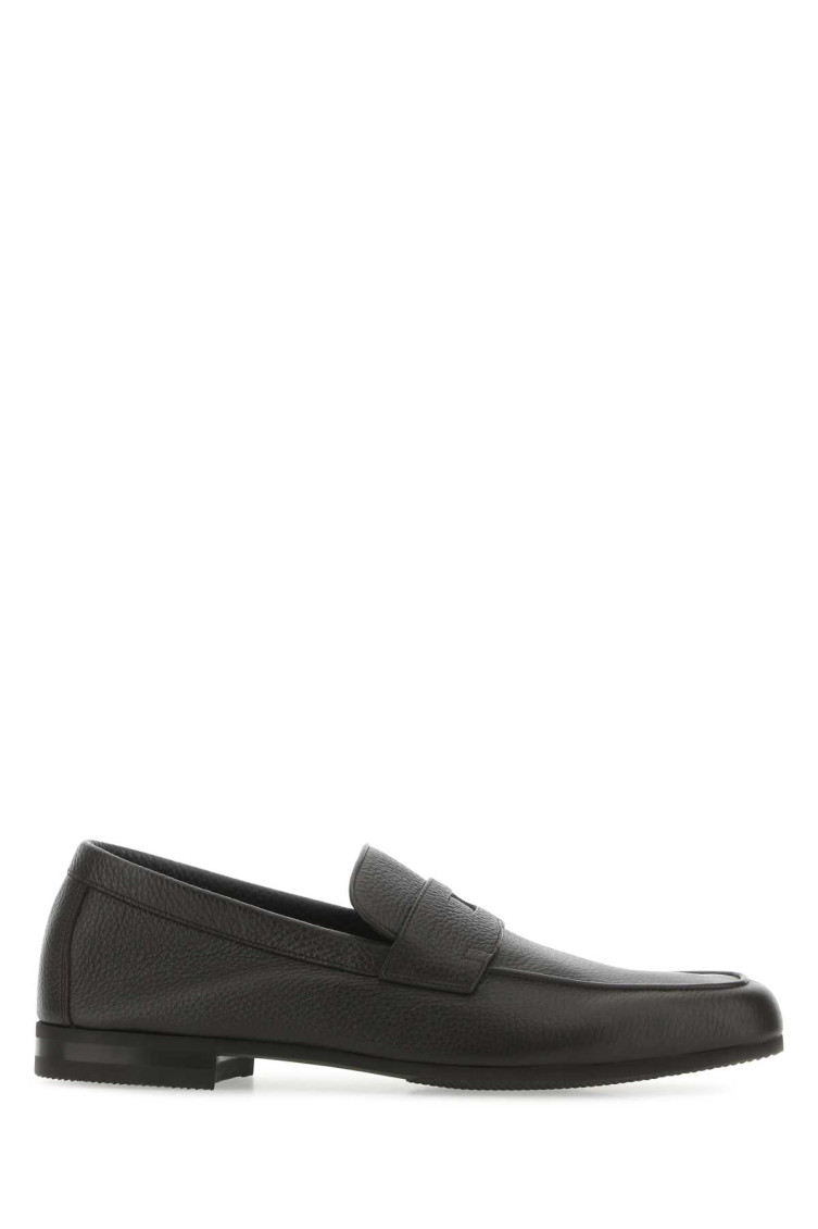 John Lobb Mocassini Thorne In Pelle Cioccolato Uomo In Black
