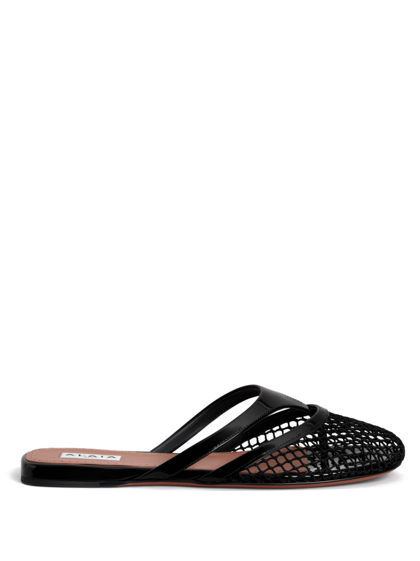 Shop Alaïa Black Slip On Mules