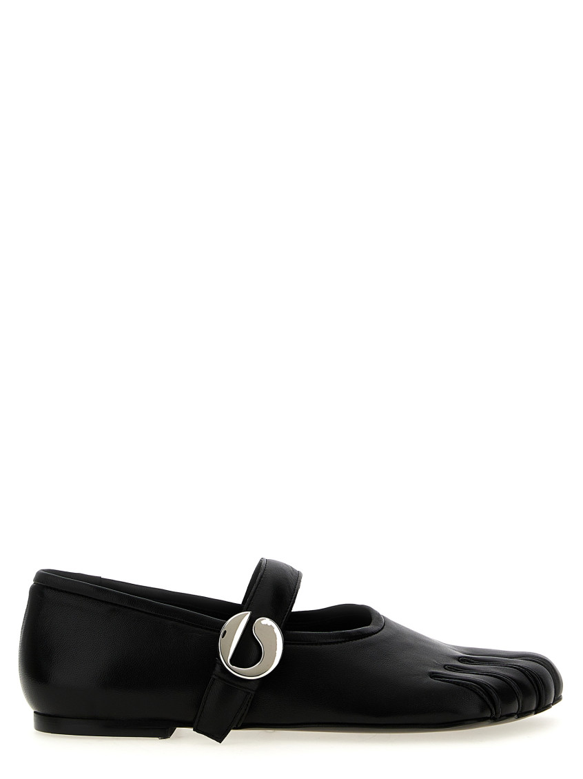 Coperni Ballet Flats With Toe Separation Design In Black