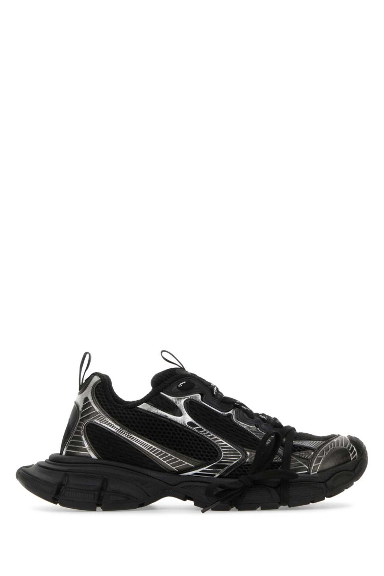 Shop Balenciaga Black Lace Up Sneakers