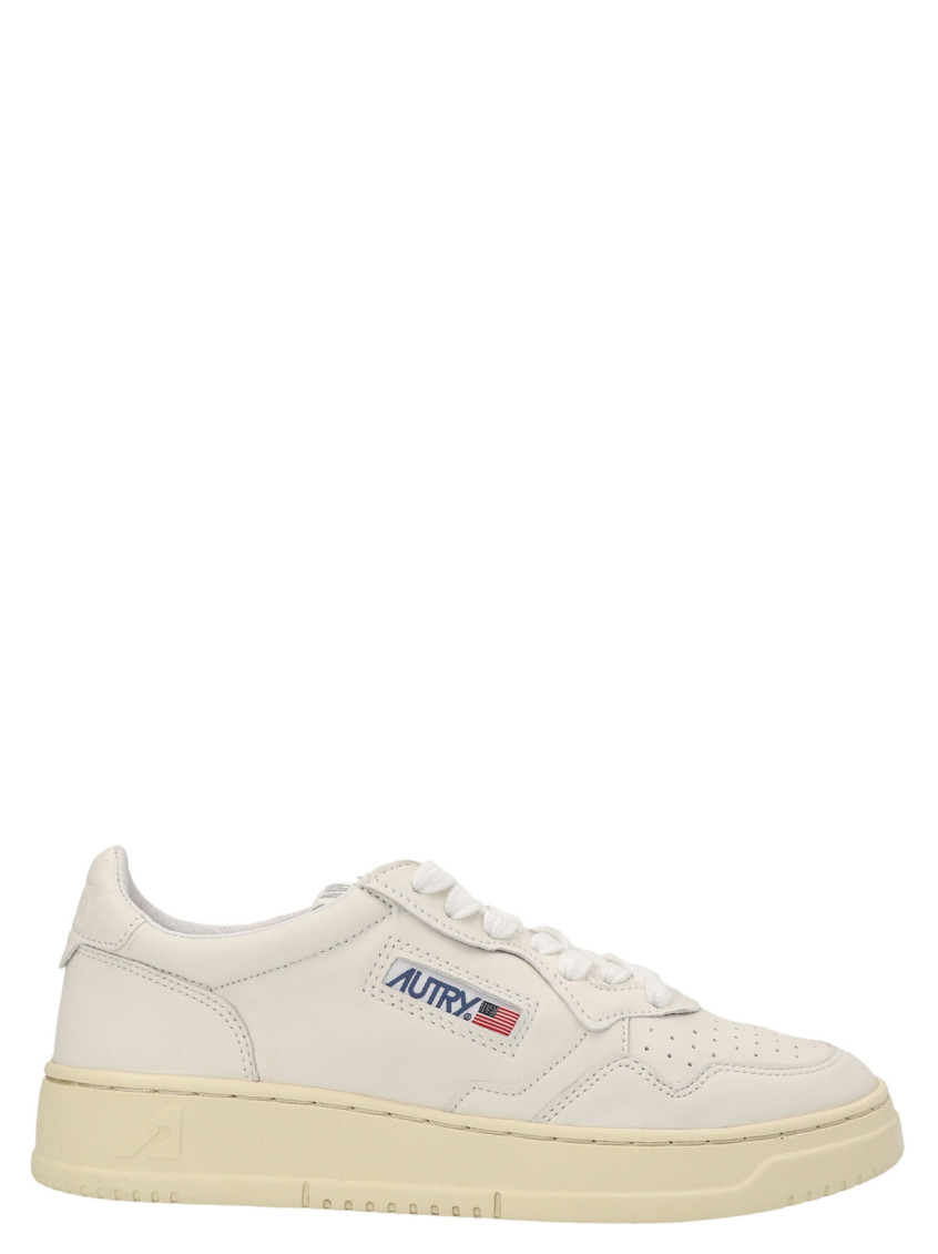 Autry Logo-patch Low-top Sneakers In White