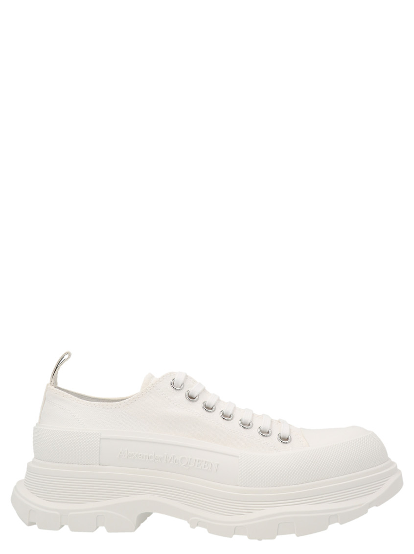 Alexander Mcqueen Tread Slick Lace Up In White