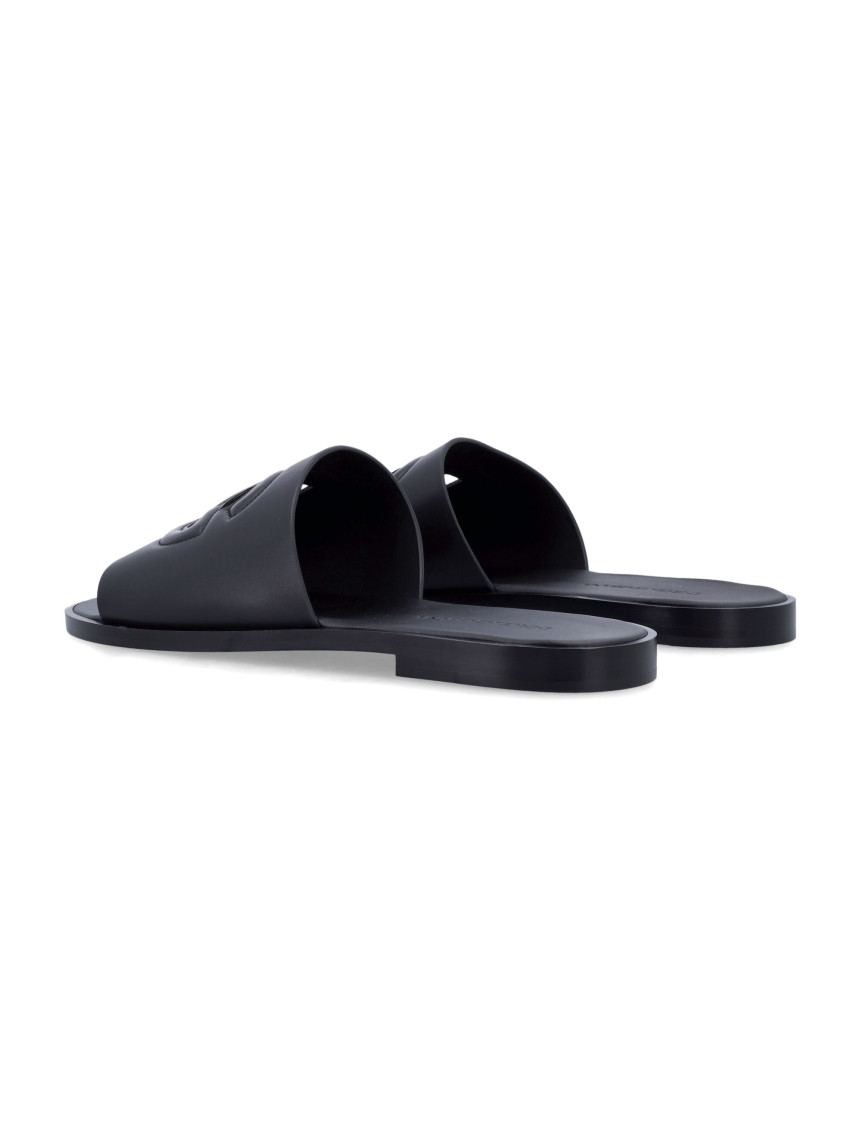 Dolce & Gabbana Black Logo Sandals for Men Online India at Darveys.com