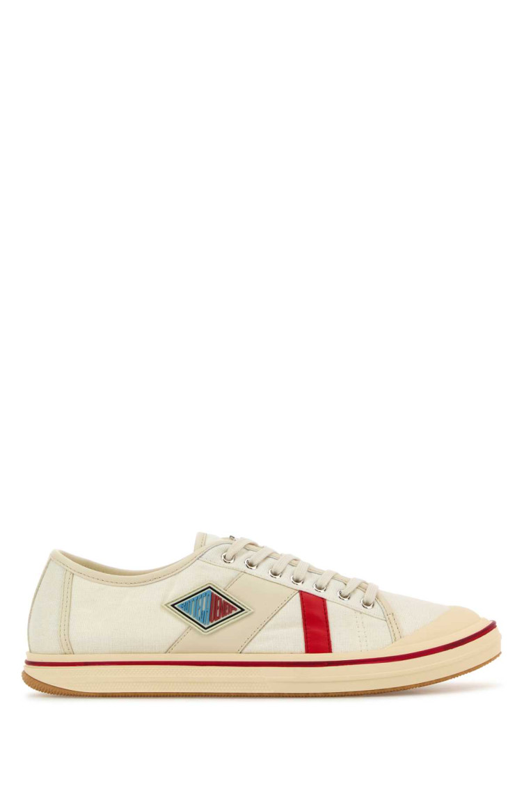 Bottega Veneta Sneakers Eliot In Tela Avorio  Uomo In Neutral