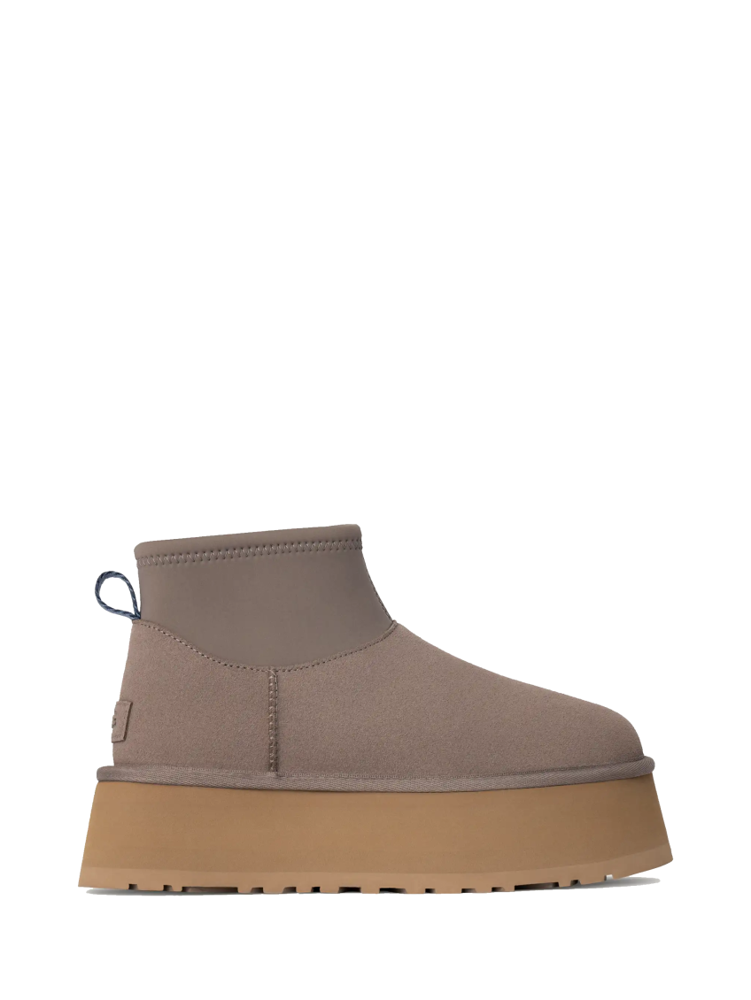 Ugg Mini Ankle Boots With Platform Sole And Pull Tab