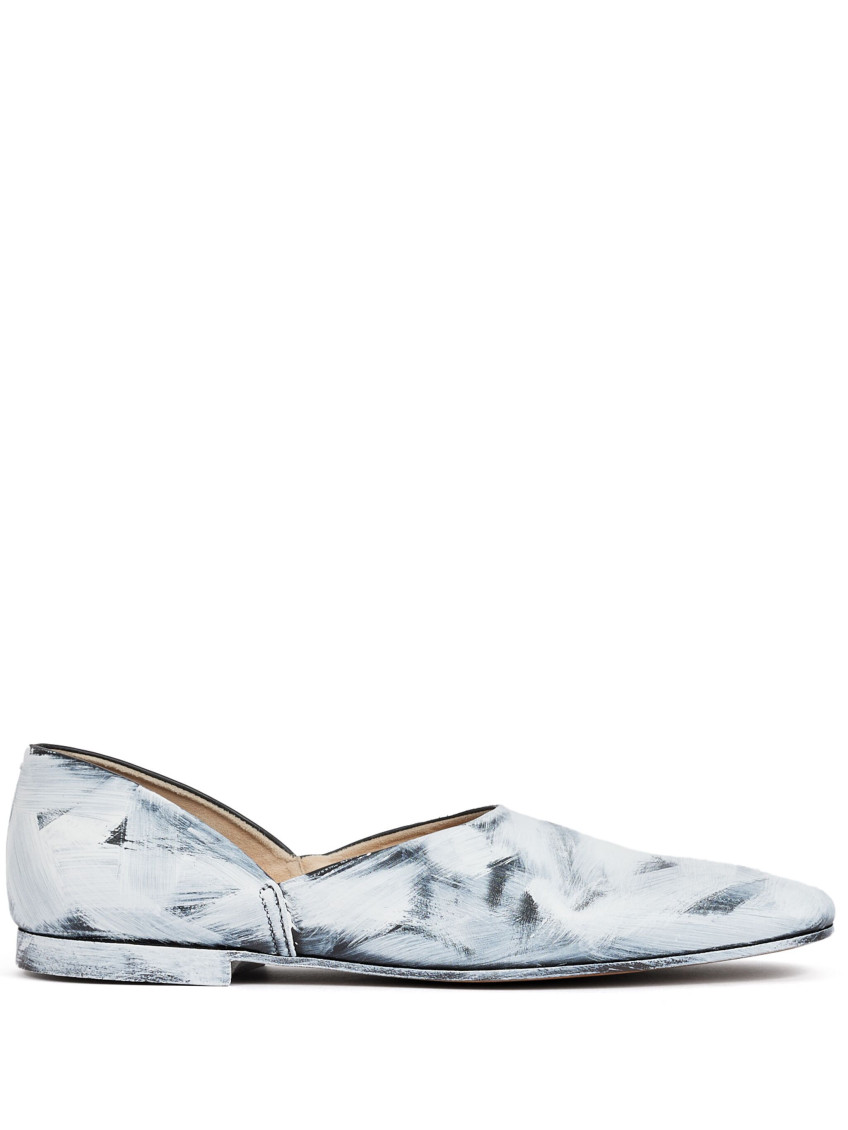 Maison Margiela Bianchetto Grecian Slippers Man Mat Bianchetto