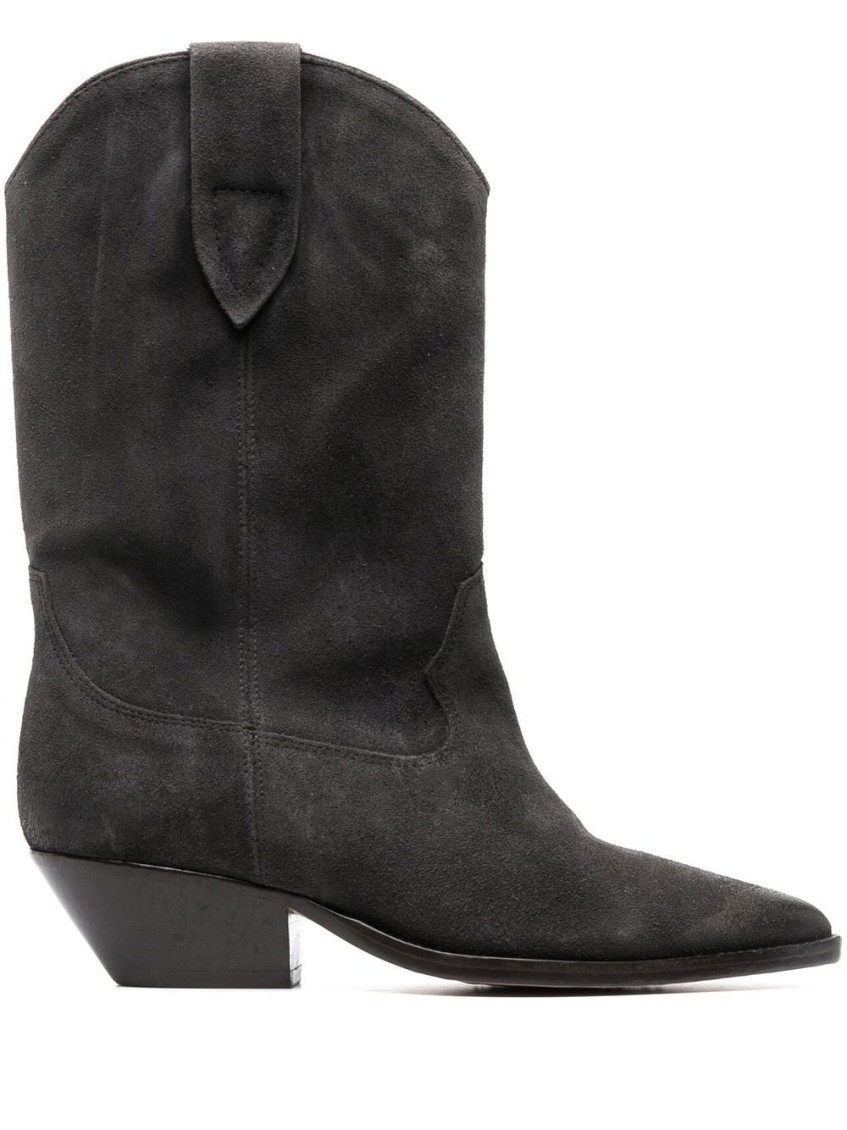 Isabel Marant Suede Dahope Boots 45 In Black
