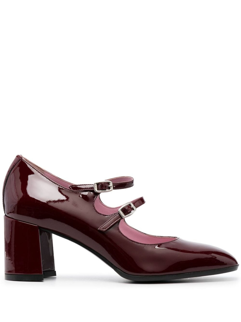 Carel Paris Alice Patent Leather Mary Janes Pumps In Maroon