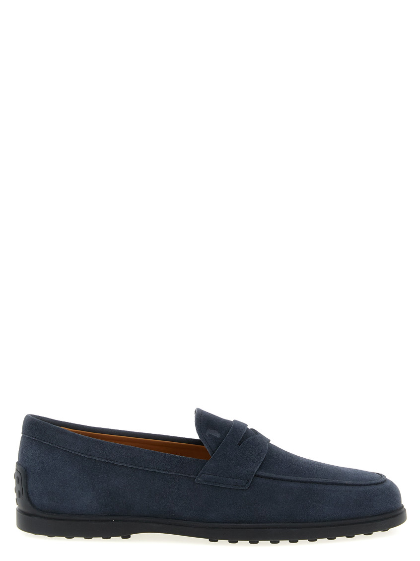 Tod's Gomma Loafers In Blue