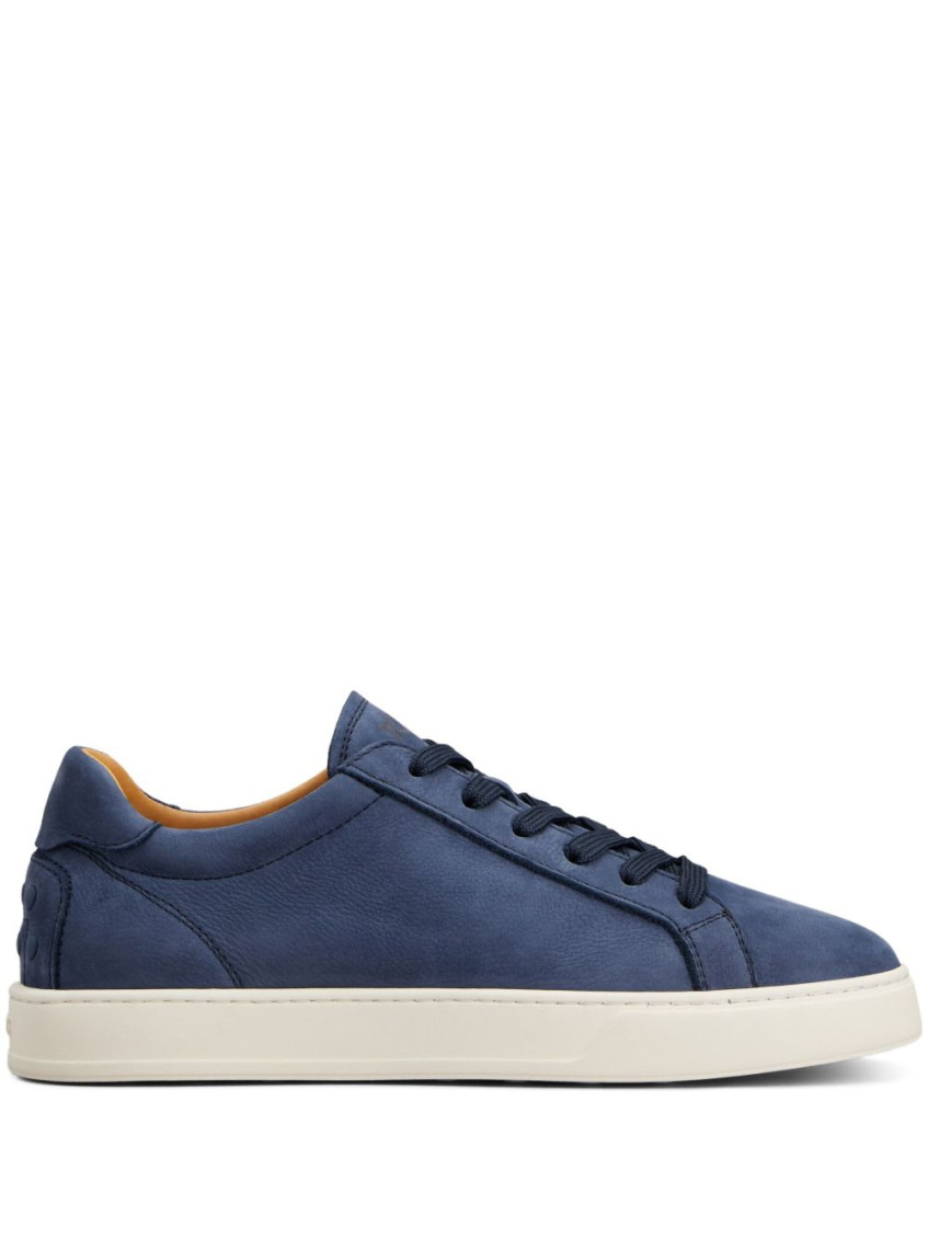 Tod's Sneakers In Nabuk Di Vitello In Blue