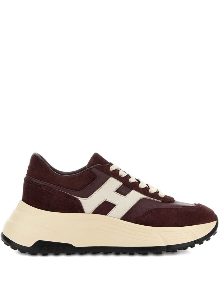 Hogan High-fidelity Sneakers With Contrast Sole In Multi