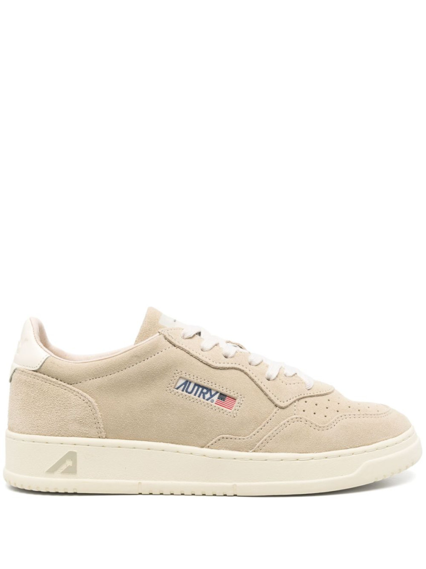 Autry 'medalist' Sneakers In Beige Suede Leather In Neutral