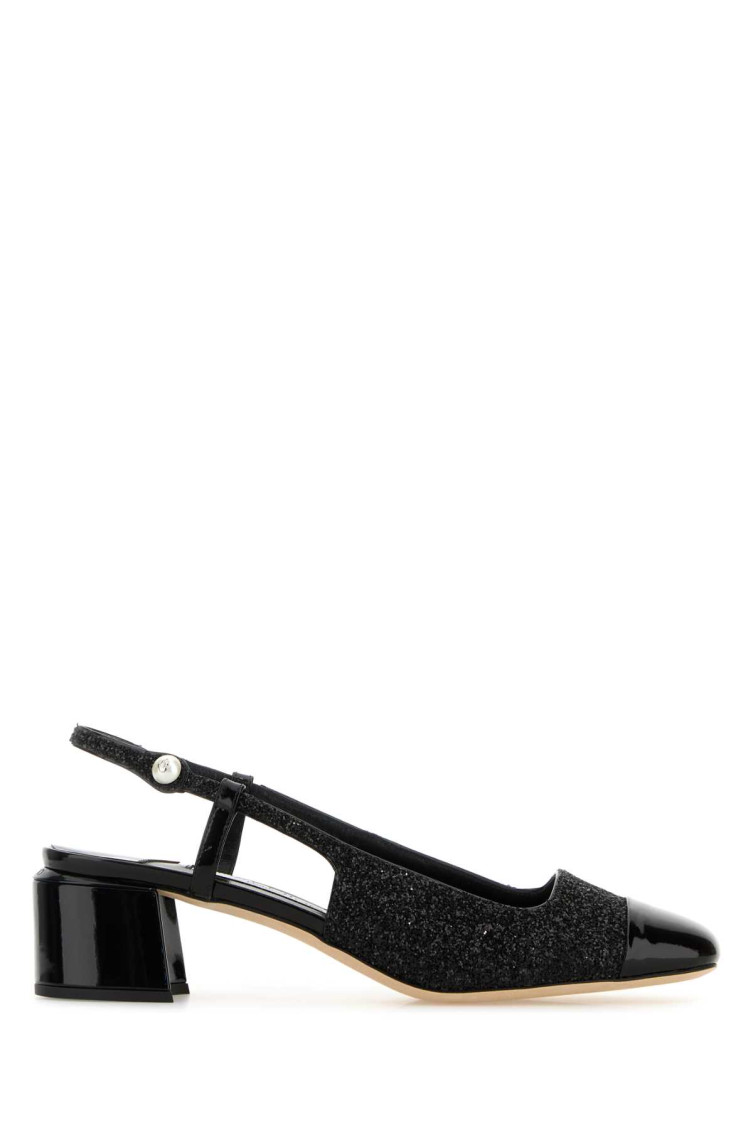 Jimmy Choo Elisa Patent Leather Slingback Pumps In Black
