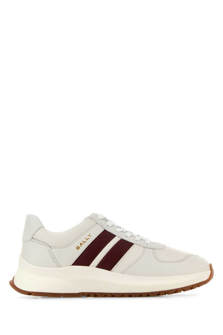 Bally Sneakers Leather Sole Contrasting In White
