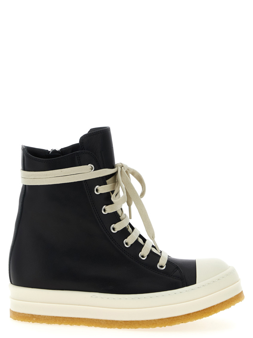 Rick Owens Lace-up Zip-fastening Sneakers In Multi