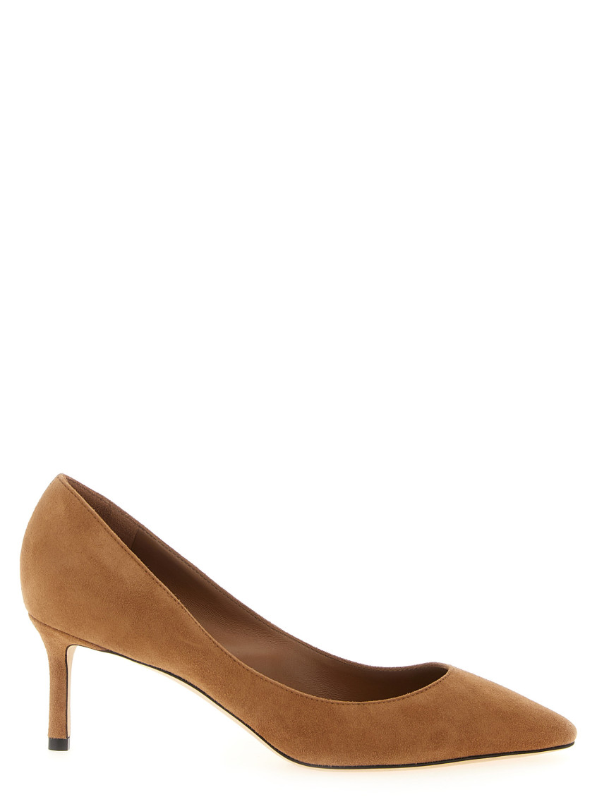 Jimmy Choo 60mm Romy Suede Pumps In Brown