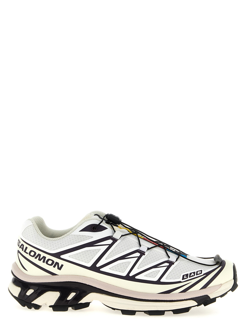 Salomon Two-tone Mesh And Fabric Xt-6 Sneakers In White