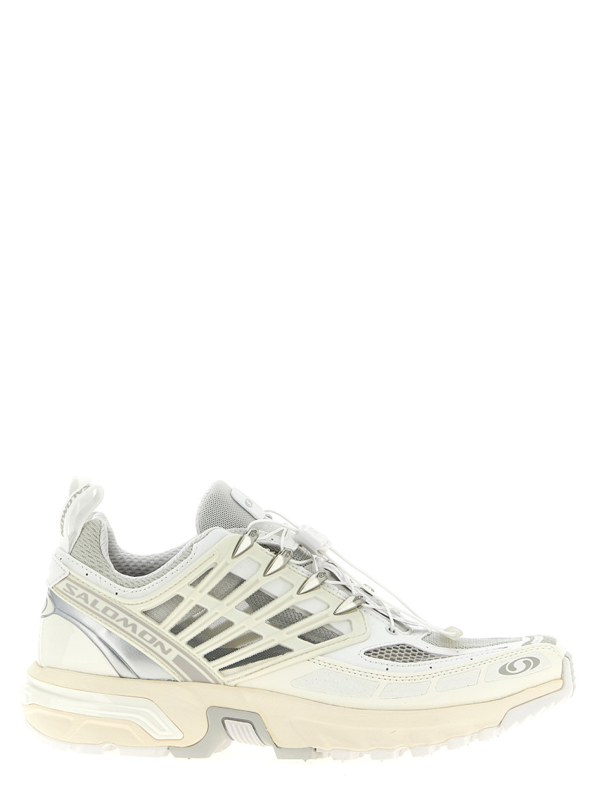 Salomon Breathable Mesh Sneakers With Durable Rubber Sole In White