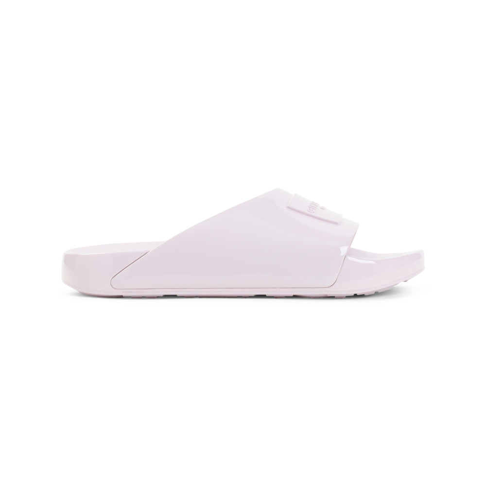 Givenchy Light Pink Open Toe Slides In Pink